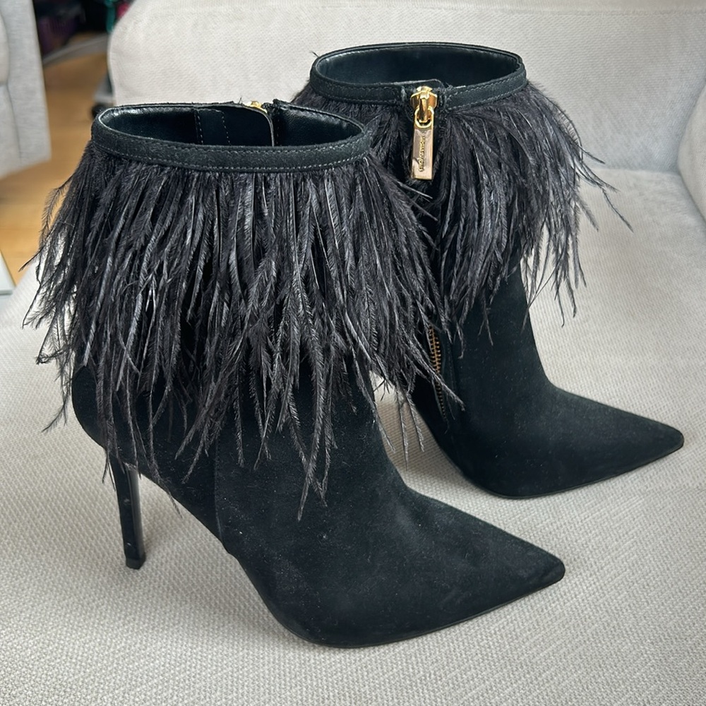 Michael Kors feather boots